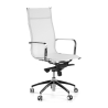 Fauteuil de bureau design Brenton en maille, dossier haut