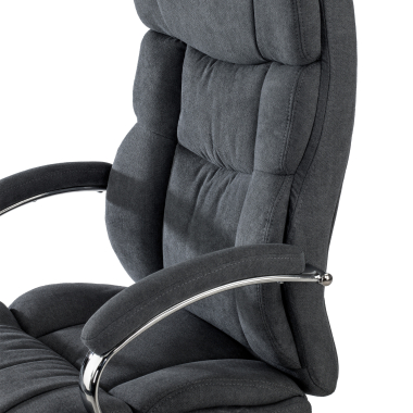 fauteuil de bureau noir harmony tissu accoudoirs rembourres 4