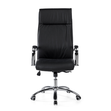 fauteuil de bureau noir odense simil cuir accoudoirs rembourres 3