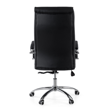 fauteuil de bureau noir odense simil cuir accoudoirs rembourres 7