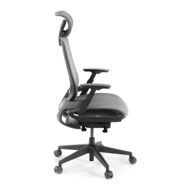 chaise de bureau gris apollo maille accoudoirs reglables 3d soutien lombaire appui tete 4