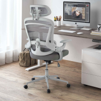 Chaise de bureau ergonomique Optima, accoudoirs rabattables