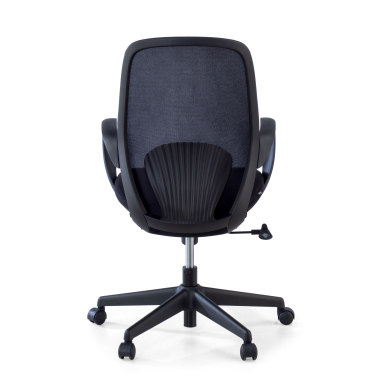 chaise pivotante noir whisper maille accoudoirs fixes 7