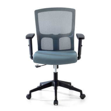 chaise pivotante gris pivot maille accoudoirs reglables 1d 3