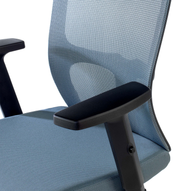 chaise pivotante gris pivot maille accoudoirs reglables 1d 9
