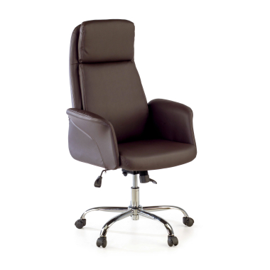 fauteuil de bureau marron king simil cuir accoudoirs rembourres 1