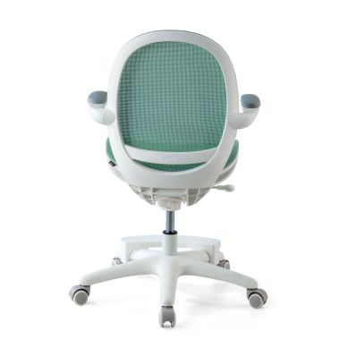 chaise de bureau enfant vert ergokid maille accoudoirs rabattables 7