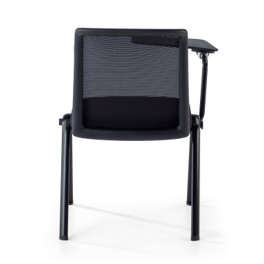 chaise avec tablette noir support de bureau maille sans accoudoirs 12