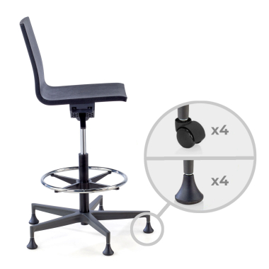 tabouret datelier et de laboratoire noir sans bras plastique sans accoudoirs 4
