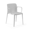 Chaise restauration avec accoudoirs Loop, assise large