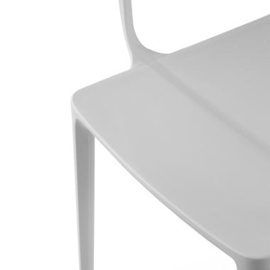 chaise de conference blanc loop plastique accoudoirs fixes 7