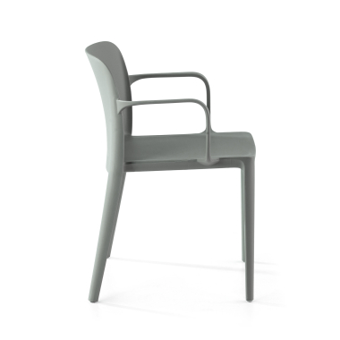 chaise de conference vert loop plastique accoudoirs fixes 4