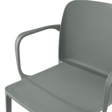 chaise de conference vert loop plastique accoudoirs fixes 5