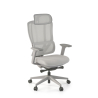 Chaise Ergonomique avec Appuie-tête AeroFlow white, certifiée
