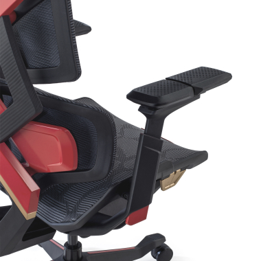 chaise gaming rouge dragonlord maille accoudoirs reglables 6d soutien lombaire appui tete 7