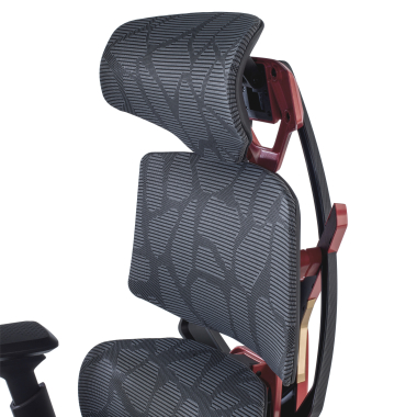 chaise gaming rouge dragonlord maille accoudoirs reglables 6d soutien lombaire appui tete 11