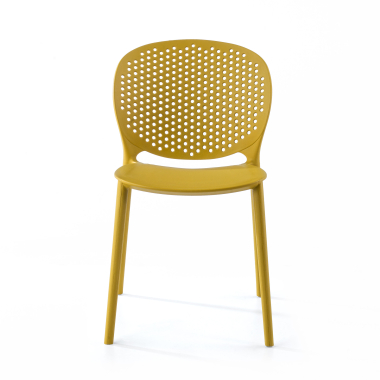 chaise de conference jaune tango plastique sans accoudoirs 2