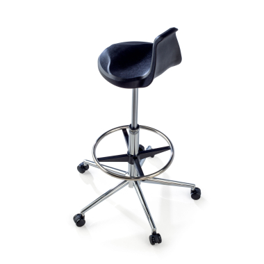 tabouret datelier et de laboratoire noir polytec plastique sans accoudoirs 6