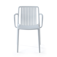 Chaise restauration empilable pour extérieur Omnia avec accoudoirs