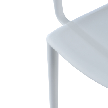 chaise de conference blanc omnia plastique accoudoirs fixes 8