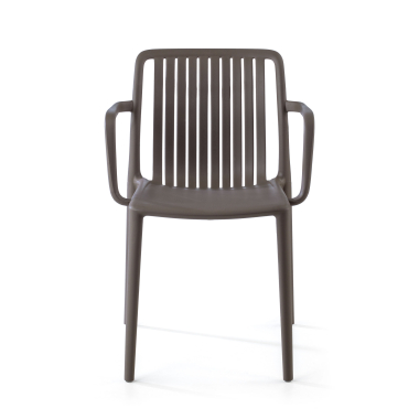 chaise de conference gris omnia plastique accoudoirs fixes 2