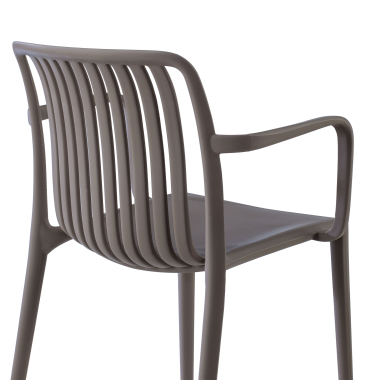 chaise de conference gris omnia plastique accoudoirs fixes 4