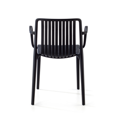 chaise de conference noir omnia plastique accoudoirs fixes 6