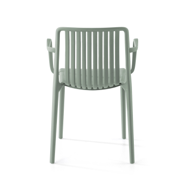 chaise de conference vert omnia plastique accoudoirs fixes 5