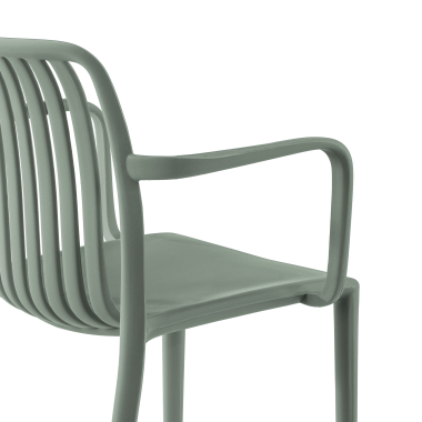 chaise de conference vert omnia plastique accoudoirs fixes 6