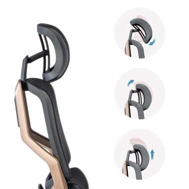 chaise ergonomique noir aeromax structure noire maille accoudoirs reglables 5d double soutien lombaire appui tete 7