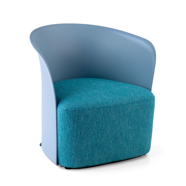 chaise salle d attente bleu duomo tissu accoudoirs fixes 1