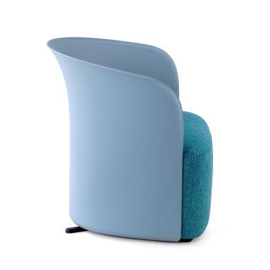 chaise salle d attente bleu duomo tissu accoudoirs fixes 4