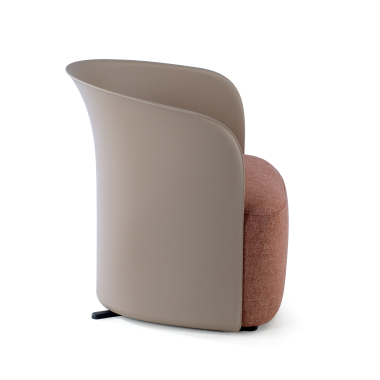 chaise salle d attente marron duomo tissu accoudoirs fixes 4