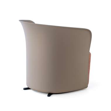 chaise salle d attente marron duomo tissu accoudoirs fixes 8