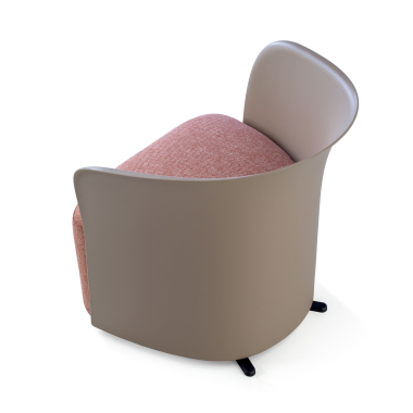 chaise salle d attente marron duomo tissu accoudoirs fixes 5
