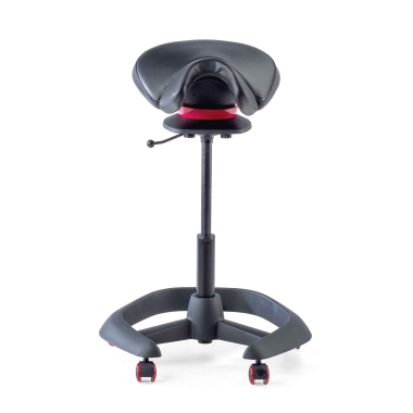 tabouret ergonomique noir irest simil cuir sans accoudoirs 4