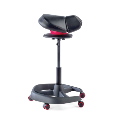 tabouret ergonomique noir irest simil cuir sans accoudoirs 8