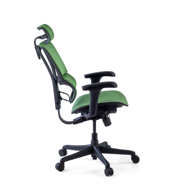 chaise ergonomique vert chaise de bureau maille accoudoirs reglables 3d soutien lombaire appui tete 5