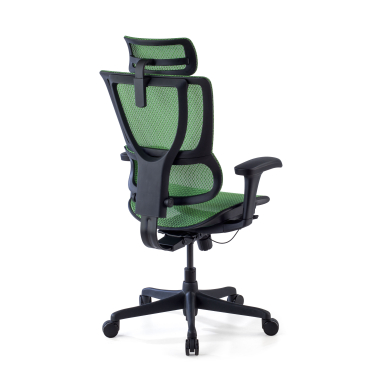 chaise ergonomique vert chaise de bureau maille accoudoirs reglables 3d soutien lombaire appui tete 8