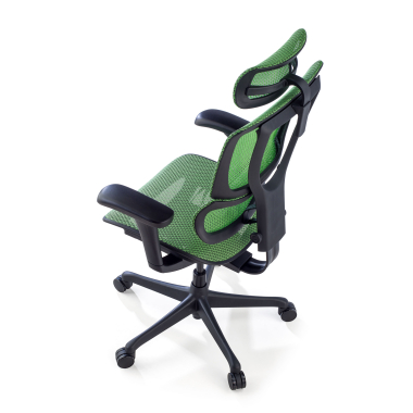 chaise ergonomique vert chaise de bureau maille accoudoirs reglables 3d soutien lombaire appui tete 9