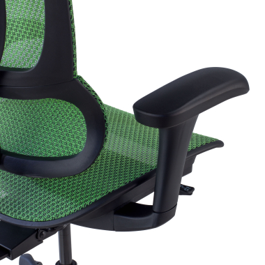 chaise ergonomique vert chaise de bureau maille accoudoirs reglables 3d soutien lombaire appui tete 6