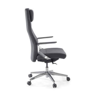 fauteuil de bureau noir weimar cuir authentique accoudoirs rembourres 7