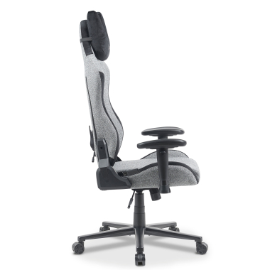 chaise gaming gris vital tissu accoudoirs mobiles coussin appuie tete appui tete 9