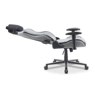 chaise gaming gris vital tissu accoudoirs mobiles coussin appuie tete appui tete 5
