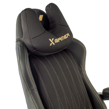 chaise gaming noir titan simil cuir accoudoirs rabattables coussin appuie tete appui tete 5