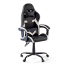 Chaise gamer Mist avec accoudoirs rabattables, coussins cervical et lombaire