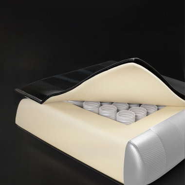 chaise gaming blanc noir titan simil cuir accoudoirs rabattables coussin appuie tete appui tete 9