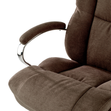 fauteuil de bureau marron harmony tissu accoudoirs rembourres 5
