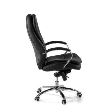 fauteuil de bureau noir atenas simil cuir accoudoirs rembourres 7