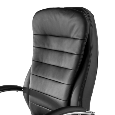 fauteuil de bureau noir atenas simil cuir accoudoirs rembourres 6